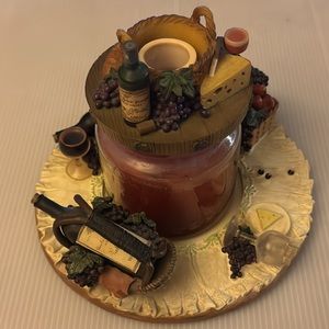 Yankee Candle Wine Picnic Fruit Plate Holder